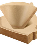 Real Deal Unbleached Number Four Cone Coffee Filters Pack Of One Hundred showing natural brown filter papers for drip makers.