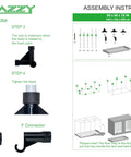 Assembly instructions for Heavy Duty 8x4 Grow Tent For Indoor Gardens, 96x48x78 Inch Hydroponic Indoor Grow Tent With Window