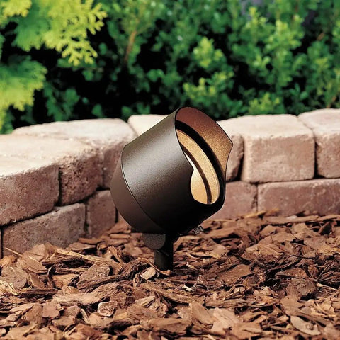 Accent 1 Light 12V Wall Sconce In Textured Architectural Bronze With Heat Resistant Clear Glass 6.4 In High By 4.5 In Wide