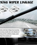 Two Pack Windshield Wiper Linkage Clip With Barb Fixing Teeth Design, Universal Wipers Transmission Clip For Car, Easy Wiper Linkage Fix, Beefy Durable Wiper Motor Assembly Clip, Replacement Accessory, steel clip on wiper linkage