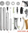 17 Piece Engine Timing Chain Kit With Tensioner And Guide For Ford Explorer Ranger Mazda B4000 Mercury Mountaineer 4.0L SOHC V6