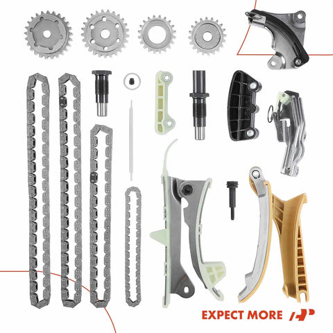 17 Piece Engine Timing Chain Kit With Tensioner And Guide For Ford Explorer Ranger Mazda B4000 Mercury Mountaineer 4.0L SOHC V6