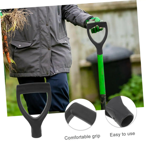 Garden Spade Handle Replacement For Shovel, lightweight portable handle with easy grip, shown in use and detail shots