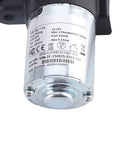 Heavy Duty Electric Linear Actuator With a Beefy 24V DC Motor and Smooth 150mm Stroke showing motor specifications and sturdy casing.