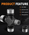 Heavy Duty U Joint Kit 5 3205X For 1350 S44 Series Universal Joint Greaseable With Snap Rings, high torque feature displayed.