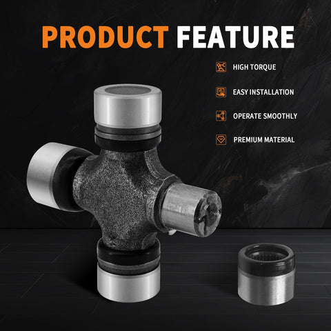 Heavy Duty U Joint Kit 5 3205X For 1350 S44 Series Universal Joint Greaseable With Snap Rings, high torque feature displayed.
