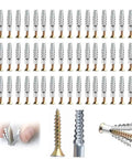 Tree Shaped Steel Hollow Wall Anchors With Screws M6 And M8 Expansion Drywall Anchors For Loose Hinges And Heavy Duty Mounts 70 Piece Kit Delivers Rock Solid Long Lasting Fixes, assorted anchors