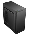 Black USB 3.0 Steel ATX Mid Tower PC Case With Front 2x120mm And Rear 1x120mm Preinstalled Fans Supports Up To 370mm Graphics Card And 166mm CPU Cooler Top USB 3.0 IO Solid Cable Management Micro ATX And Mini ITX Compatible
