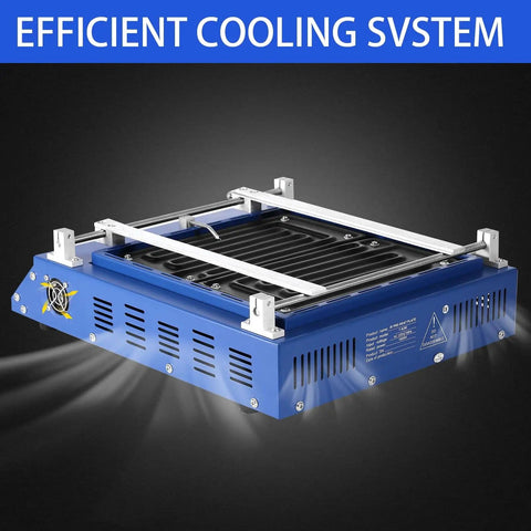 Infrared Preheating Oven 1600W Pro Grade Heating Plate with Efficient Cooling System, 280mm x 270mm area