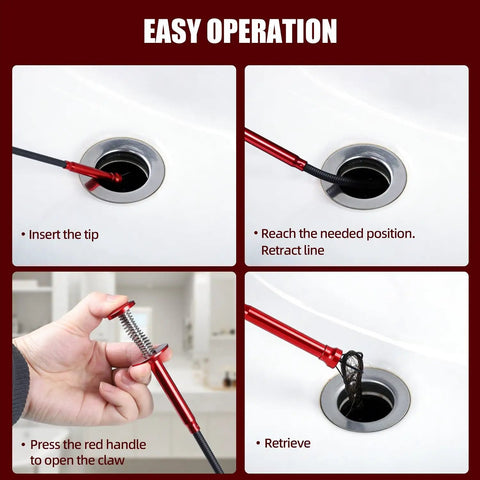 Heavy Duty Magnetic Grabber Reacher Tool With Four Claw Gripper And Spring Loaded Handle, 24 Inch Reach For Pickup In Engine Bay, Bathroom, Kitchen Sinks, Sewers, And Other Tight Spaces