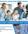 Hella Reliable Heavy Duty Home Drinking Water Test Kit 25 In 1 With 165 Quick Strips Plus Bonus Bacteria Checks, family testing water quality.