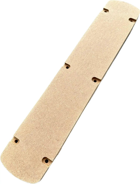 Zero Clearance Insert For Sliding Compound Miter Saws Quiet Durable Safety Accessory That Delivers Ultra Precise Pro Grade Tearout Free Cuts On DHS780 DHS790 DWS779 DWS782 And DWS780 Models Made In USA shown in brown material close-up
