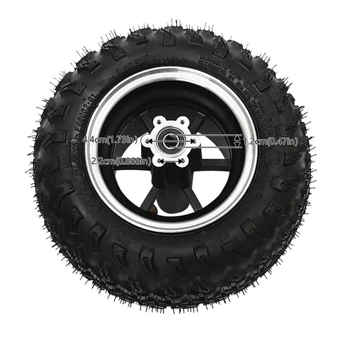 Dual Motor Drive 10 Inch Air Wheel Conversion Kit For Electric Beach Scooters And Go Karts, tire close-up