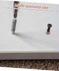 Metal Threaded Wood Inserts Kit With Bolts Hex Wrenches And Drill Bit For Flush Furniture Fasteners in a wooden panel