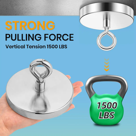 Heavy Duty Cup Magnets Pack For Wall Mounting And Cabinet Doors 100 Lbs Neodymium Magnets With Steel Cups And Screws Built For Tools