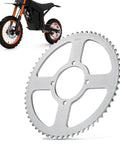 420 60T Stainless Steel Sprocket for Tuttio Tutti Soleil 01 Electric Dirt Bike, shown with bike in background.