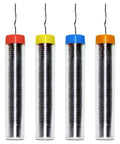 4 In 1 Rosin Core Solder Wire Set With 0.8 mm And 1.0 mm Diameters, 11 G Each, 44 G Total, 60/40 Alloy, Low Melting Point, four tubes shown