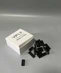 Eight Piece IC Chip Kit For Electronics Projects Including Op Amp ICs And Timers With LM324 LM358 LM386 LM393 UA741 NE5532 NE555 PC817 Optical Isolator next to package