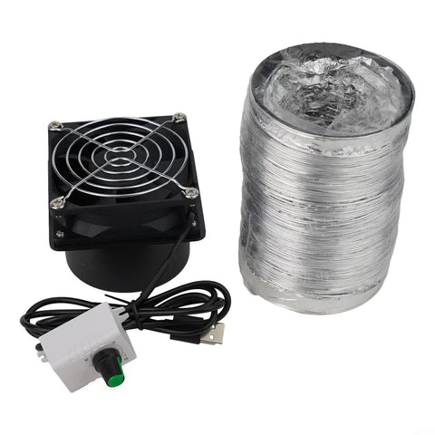 Super Handy Usb Adjustable Soldering Fume Extractor Smoke Absorber Fan With Duct Pipe, fan and duct pipe for smoke removal.