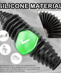 Trimmable Silicone Tie Rod Boot Kit With Clamps And Zip Ties For Universal Rack And Pinion Steering Protection, silicone material.