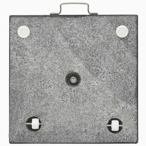 Bottom view of the 62.8 Lb Granite Patio Umbrella Base Stand Heavy Duty Outdoor Market Umbrella Base Square Pole Holder
