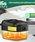 Primiorix 2500W Steam Cleaner Handheld High Temp Steamer With 15S Fast Heat Up showing steam output and water reservoir.
