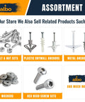Collection of 1/4-20 Hex Nuts Set in Stainless Steel 304 with related products, including anchors and washers
