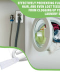 Must Have 24 Piece Washing Machine Lint Traps And Cable Ties Kit With 6 Nylon Mesh Lint Traps For Discharge Hoses And 18 Cable Ties