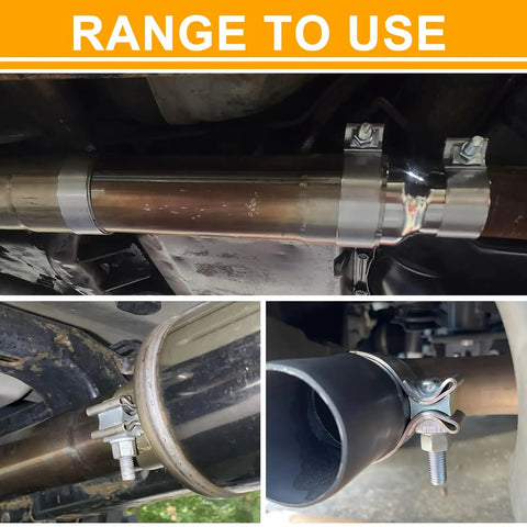 3 Inch Exhaust Clamp Stainless Steel Narrow Band Beefed Up For 3 Inch OD Pipe Muffler Clamp Two Pack Premium Grade Rust Resistant