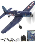 Beginner Friendly WWII F4U Corsair RC Plane With Aileron 4CH 2.4Ghz Remote Xpilot Gyro Stabilizer Self Righting One Key Aerobatic