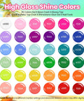 36 Colors Gel Nail Polish Set With Base Coat Top Coat Matte And Glitter Top Coat Soak Off UV Gel Nail Polish Kit color samples