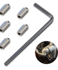 Heavy Duty Set Screw Kit For Quick Faucet Handle Fixes Top Shelf Moen 155023 Replacement Parts with five stainless screws and wrench