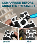 2 Pack Deburring Tool Set With 12 BS1010 HSS Blades And Dual Handles comparison before and after treatment