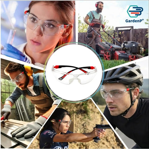 Kick Ass UV Safety Glasses With Wraparound Lens For Work And Sports Ansi Z87.1 Rated, showcased in various outdoor activities.
