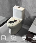 Slow Close Elongated Toilet Seat Resin Black Bathroom Replacement with cat design on molded MDF.