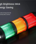 Industrial LED Warning Light for Security and Alarm Systems with Flashing or Steady Modes Multi Layer Siren Indicator Lamp