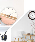 Quartz Long Shaft Clock Movement Kit For DIY Wall Clocks Easy Install, 31mm Shaft, 24.6mm Thread, Jump Second Mechanism shown in use