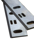 Premium Six Inch Jointer Blades Set Of Two Top Shelf HSS T1 Steel Woodworking Knives, 6x2.5 inches, precision cutter design.
