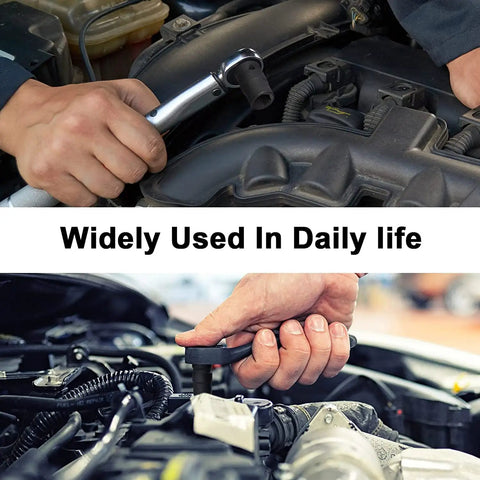 Using Heavy Duty 3/8 Inch Drive 10mm Deep Impact Socket With Tough As Nails Chrome Moly Steel for engine repairs.