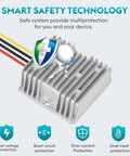 20A 240W DC-DC Step-Down Converter with aluminum shell and protection features for golf carts