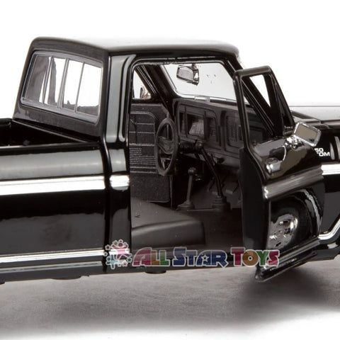 Ford F150 1 24 Diecast Collectible Model Truck Black With Opening Doors And Detailed Interior Slick Premium Rubber Tires