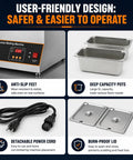 Heavy Duty Electric Chocolate Melter And Tempering Machine With 12kg Capacity, Stainless Steel Food Warmer And Digital Features