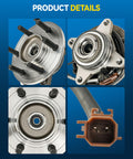 Front Wheel Hub Assembly For Ford F-150 2018 2019 2020 4WD With ABS Built Tough Wheel Bearing Replacement 515177 Details
