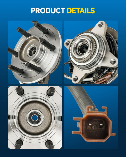 Front Wheel Hub Assembly For Ford F-150 2018 2019 2020 4WD With ABS Built Tough Wheel Bearing Replacement 515177 Details
