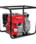 Heavy Duty 2 Inch High Pressure Water Pump For Yard Drainage With Straight Up Badass Performance Built To Crush Flooded Ground And Clean Garden Beds Fast Wh20xtaf Model, red Honda pump with black housing.