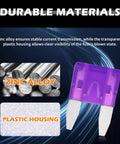 Durable materials of 120 Piece Car Fuse Kit With Puller Tool Color Coded Fuses 35A Through 2A For Easy Wiring Protection
