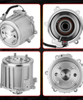 Rear Differential Coupling Assembly Replacement For Nissan Rogue, Rogue Sport, Qashqai, And Murano Direct Fit Pro Grade OE Quality Durable Upgrade For 2014-2020 Rogue 2.5L, 2016-2020 Murano Hybrid 2.5L, 2015-2020 Murano 3.5L, 2017-2020 Qashqai 2.0L. Silver metal AWD coupling assembly shown front and side views