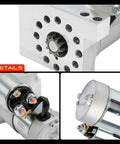 Chevy GMC 12V Starter Motor One Point Four Kilowatt Clockwise With 10 Tooth Pinion Fits 153T And 168T Ring Gear For GM V8 And Four Point Three Liter V Six Engines Replacement S114823 S114823S Durable And Easy Install