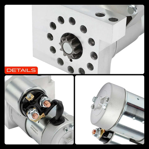 Chevy GMC 12V Starter Motor One Point Four Kilowatt Clockwise With 10 Tooth Pinion Fits 153T And 168T Ring Gear For GM V8 And Four Point Three Liter V Six Engines Replacement S114823 S114823S Durable And Easy Install