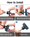 Instructions for installing 2 Inch Diamond Sanding Discs Set With Pro Grade Quick Change Roll Lock Holder For Die Grinder Surface Prep 31 Pc Mix Purple Blue Black Includes Quarter Inch Shank For Rust Paint Removal Burr Finish